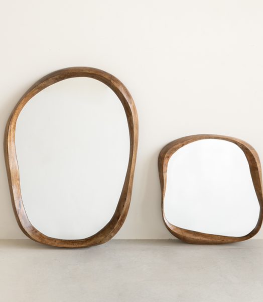 Miroir en bois de manguier L
