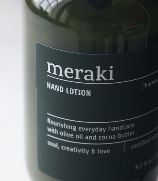 Lotion crème pour les mains Meraki, 275ml.