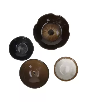 Set de 4 bols en grès Cycle Pomax