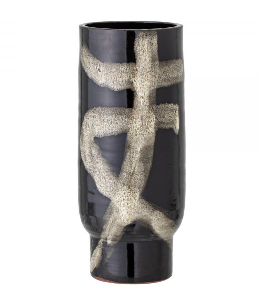 Vase noir en terre cuite