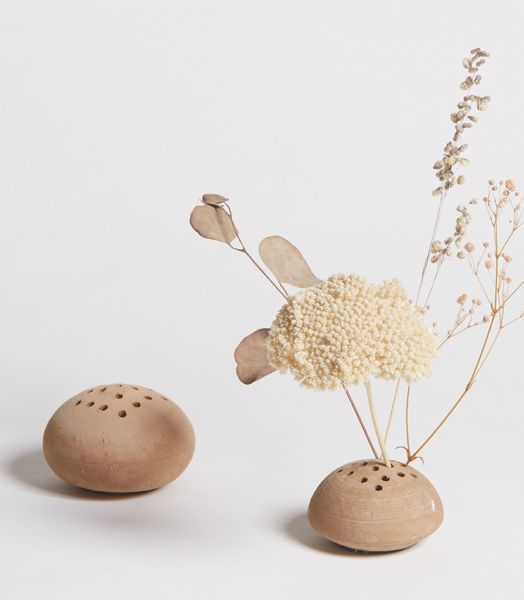 Vase broche terracotta