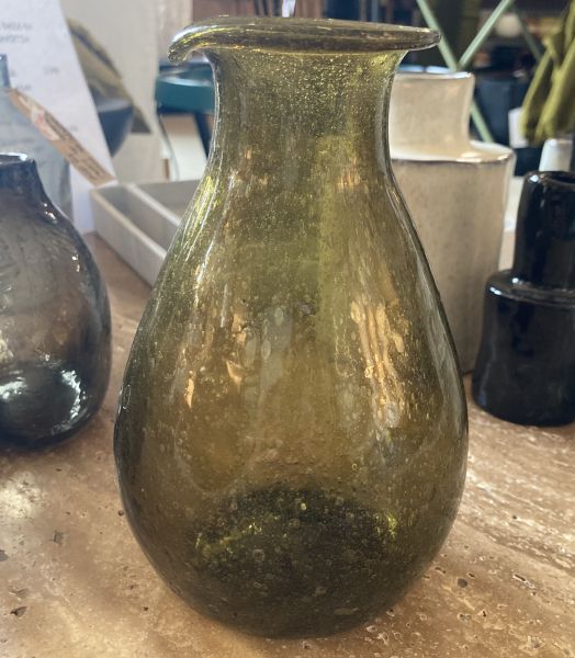 Vase en verre soufflé Olive