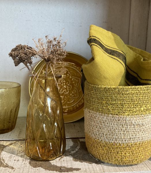 Mini Vase vintage ambre