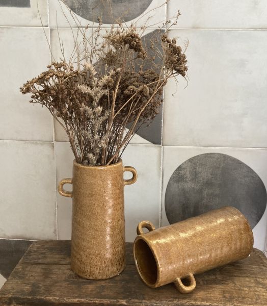 Vase en grès marron Madam Stoltz