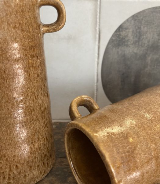 Vase en grès marron Madam Stoltz