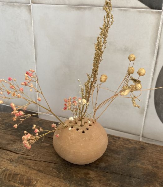 Vase broche terracotta