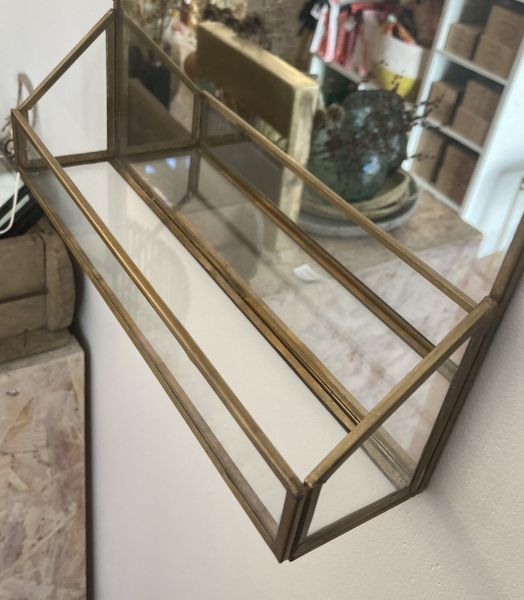 Miroir tablette en bronze patiné