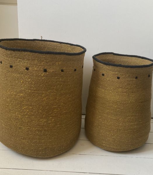 Lot de 2 paniers en jonc de mer Grands modèles