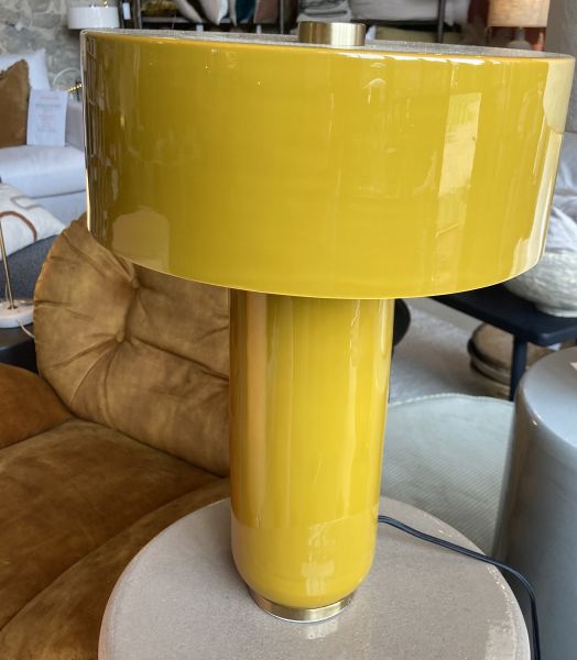 lampe en métal émaillé
