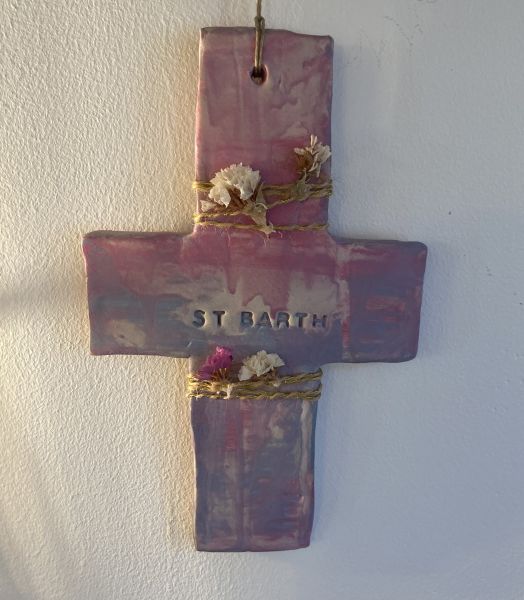 Croix Saint Barth fleurie