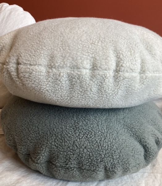 Coussin rond moumoute