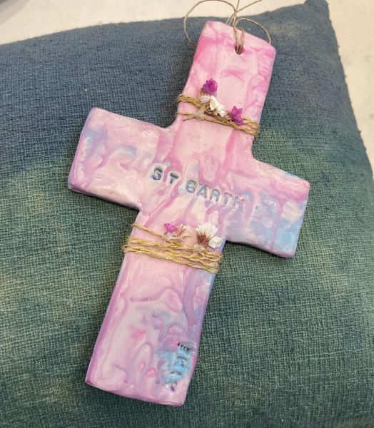Croix Saint Barth fleurie