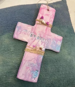 Croix Saint Barth fleurie