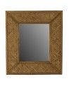 Miroir en rotin